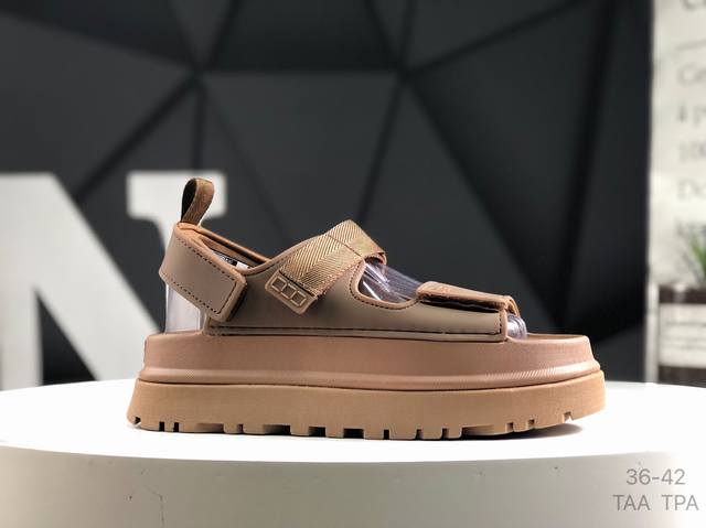 Ugg Versatile Essential Shiny Gold Dopamine Sandals Hanni Celebrity-Endorsed Ori