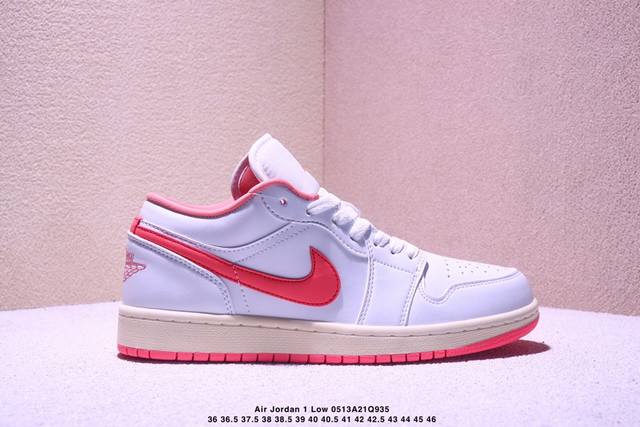 Air Jordan 1 Low Pink Salt Low-Top White Pink Aj1 Jordan 1St Generation Aj1 Jord