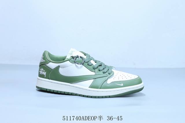 Jordan Air Jordan 1 Low Aj1 Low-Top Retro Cultural Casual Basketball Shoes With
