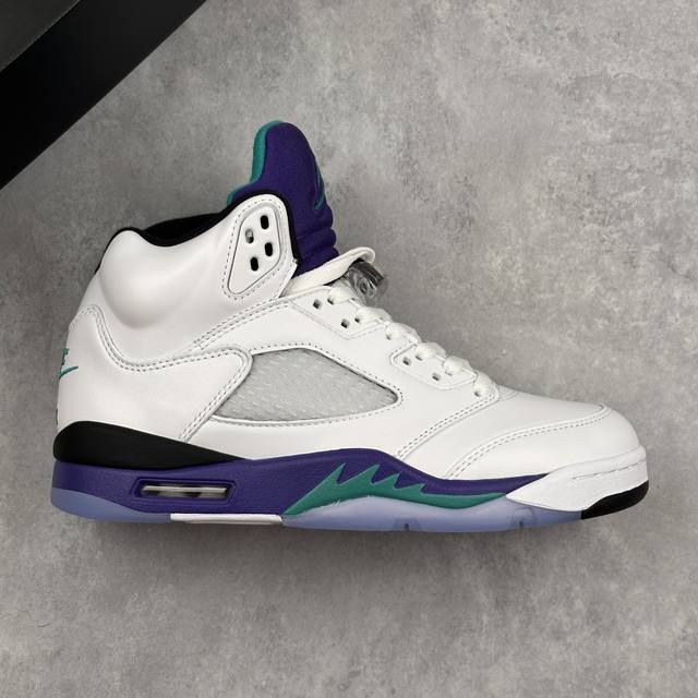 Local Core Private Air Jordan 5 Retro Grape High-Top White And Purple Aj5 Jordan