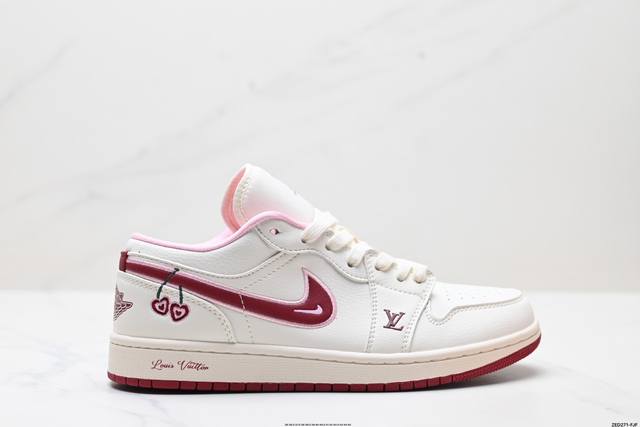 Company-Grade Nike Air Jordan 1 Low Aj1 Low-Top Casual Skate Shoes, Official Col
