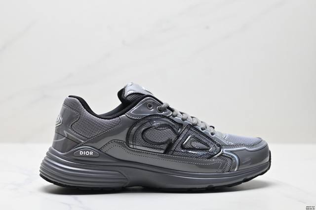Authentic Dior B30 Mesh Fabric Thick Sole Lace-Up Casual Low-Top Sports Shoes Fo
