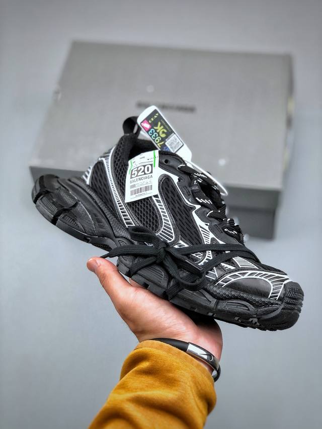 Balenciaga 3Xl Sneakers 3+ Series Low-Top Retro Wide-Outsole Grandpa-Style Trend