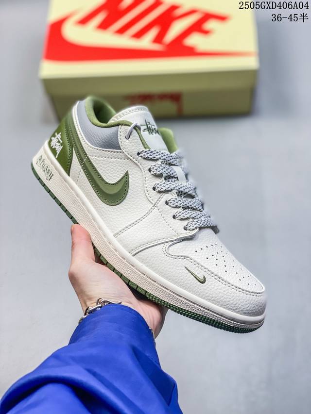 Overseas Bestseller Limited Release! Nike Jordan Air Jordan 1 Stussy Collaborati