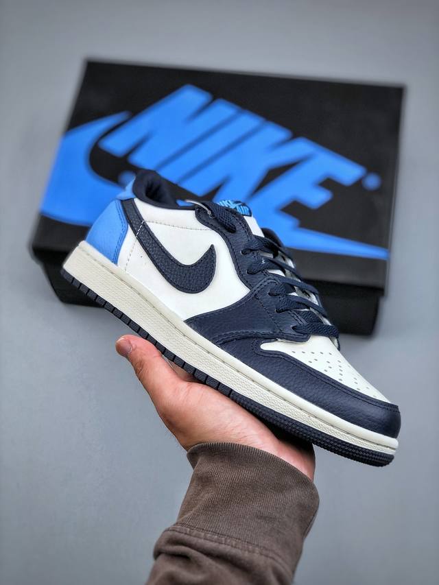 Air Jordan 1 Retro Low Obsidian Official New Color Match Original-Grade Product,