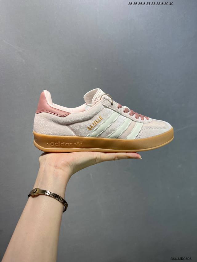 Adidas Originals Gazelle Indoor Three-Leaf Clover Casual Slip-Resistant Durable