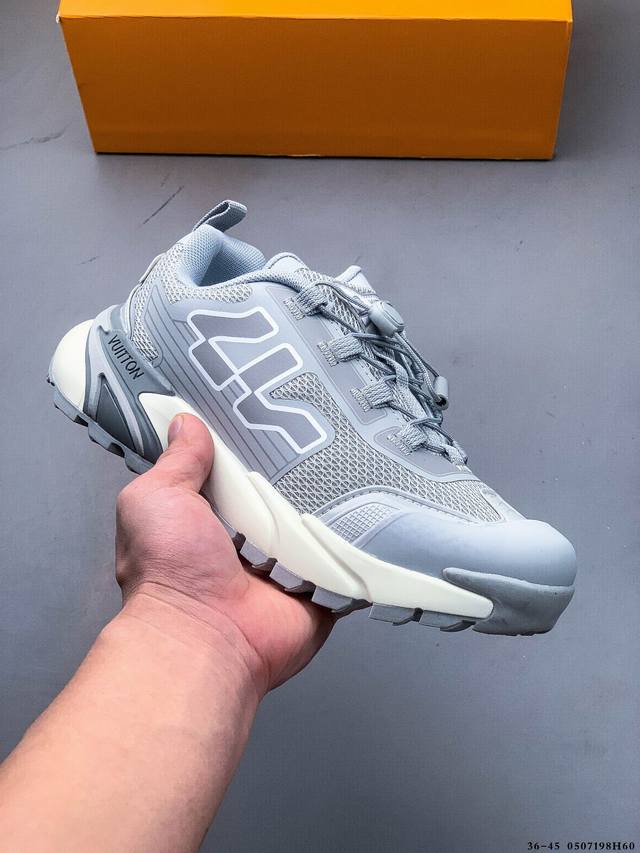 Jitu Company-Level! Lv Louis Vuitton L-Brand Runner Tatic Series Thick-Soled Cas