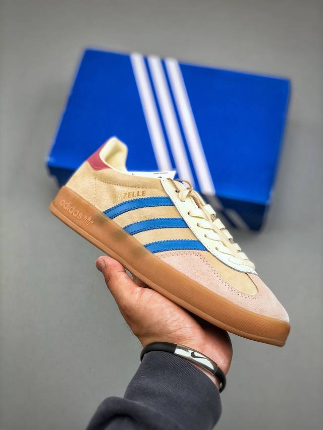 Adidas Originals Gazelle Indoor Jq0010 Three-Leaf Clover Retro Casual Slip-Resis
