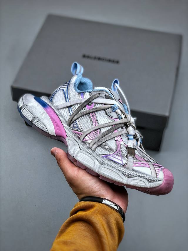 Balenciaga Paris 3Xl New Spider-Man Blue And Pink Gradient Dad Shoes Original Fa