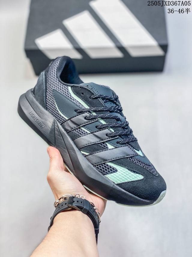 Adidas Lightblaze Comfortable Anti-Slip Low-Top Running Shoes, Lightweight Cushi