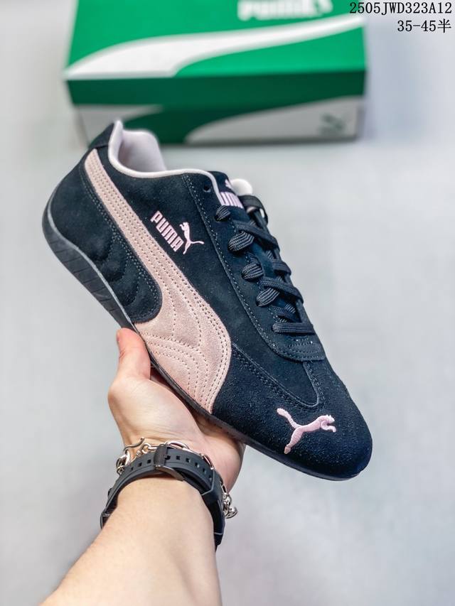 Authentic Label With Half Sizes Cs Version Puma Speedcat Series Black And Pink 3