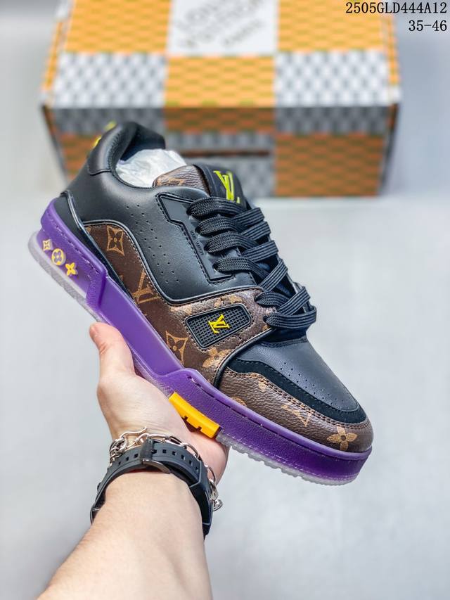 Company-Grade Lv Louis Vuitton Trail Sneaker Low Casual Sports Culture Versatile