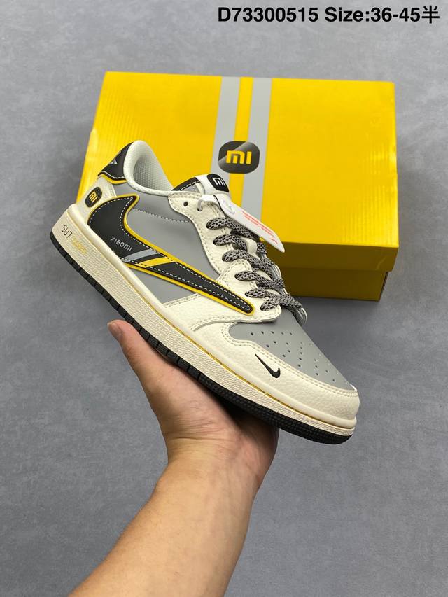 Customized Sneakers Travis Scott X Fragment Design X Air Jordan 1 Low Og Sp Aj1