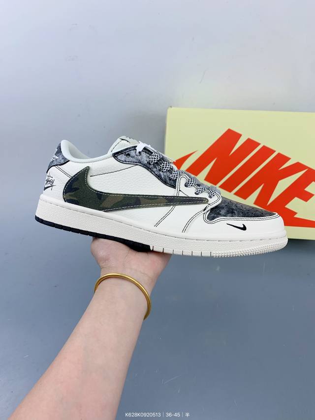 Travis Scott X Fragment Design X Jordan Air Jordan 1 Low Og Sp Stussy Collaborat