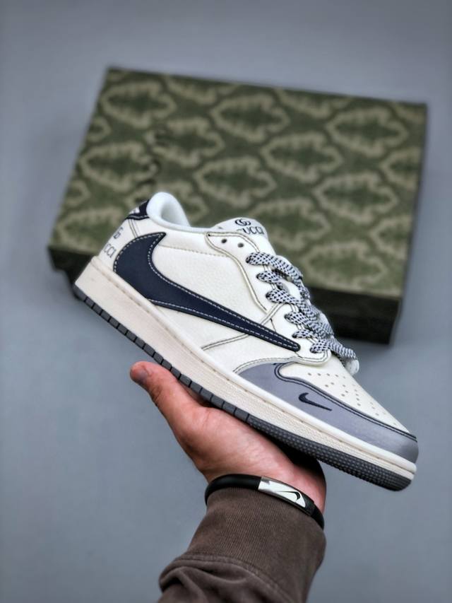 C Version Travis Scott X Nike Air Jordan 1 Low X Gucci Air Jordan 1 Low Reversed