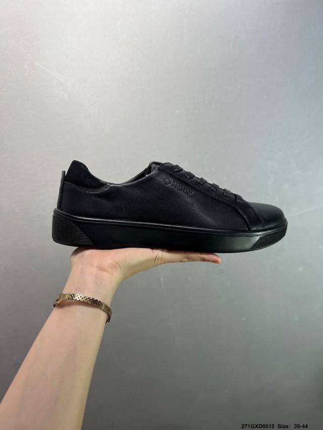 Company-Grade Ecco Men's Sports Shoes Genuine Leather Breathable Casual Anti-Sli