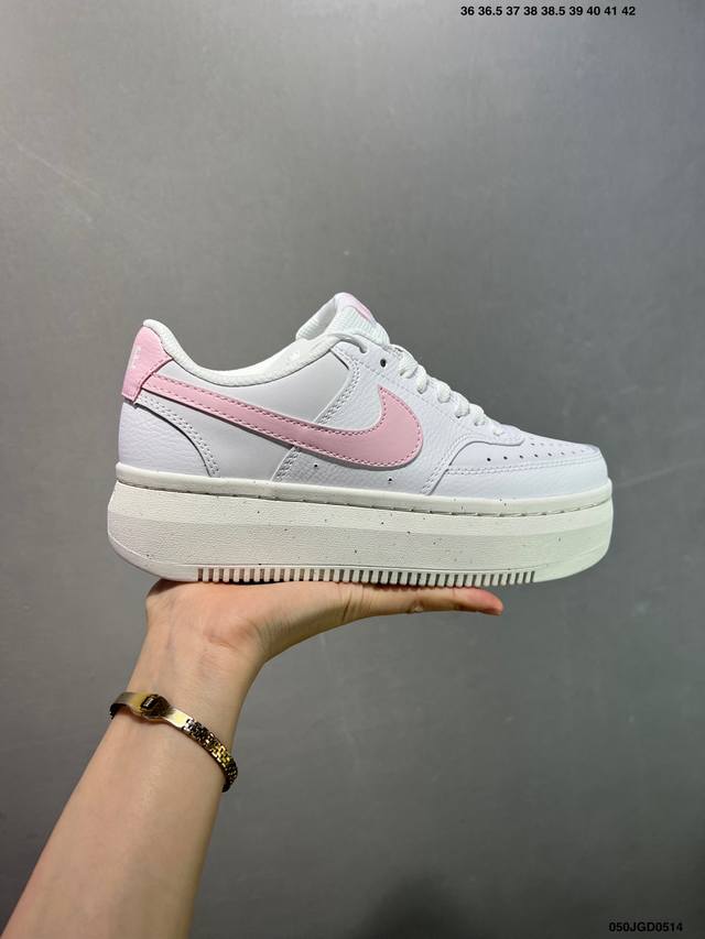 Authentic Nike Nk Court Vision Vision Alta Ltr Retro Versatile Thick-Soled Breat