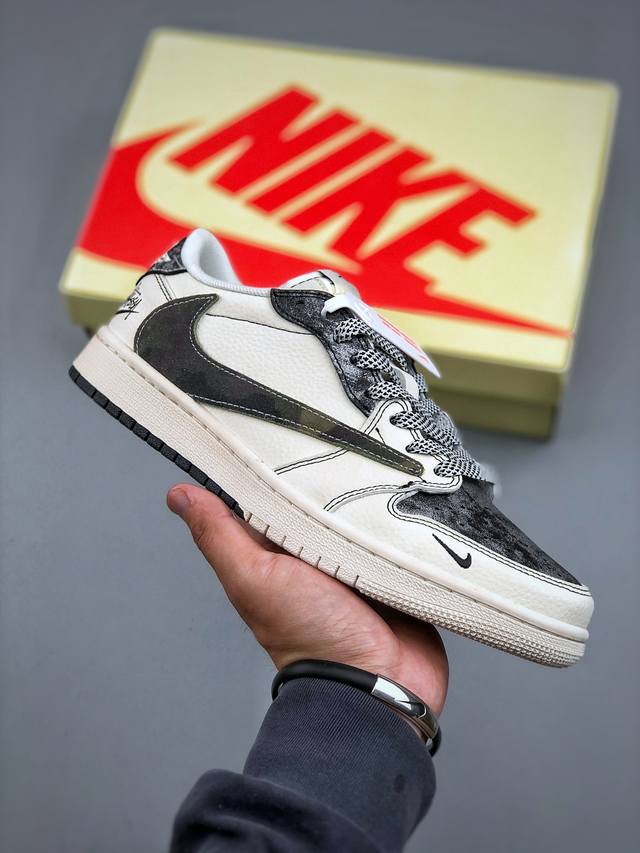 Travis Scott X Nike Air Jordan 1 Low X Stussy Air Jordan 1 Low Reversed White An
