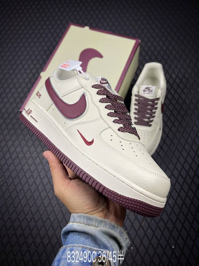 C Company-Grade Nike Air Force 1 Low '07 Dream White And Gray Low-Top Air Force