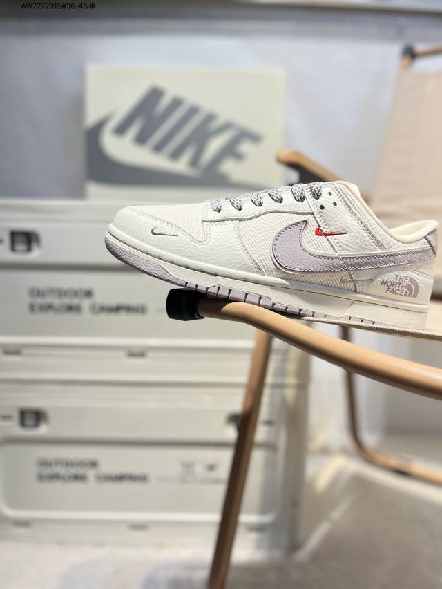 Nike Sb Dunk Low North Face Collaboration Anniversary Premium Custom Low-Top Cas
