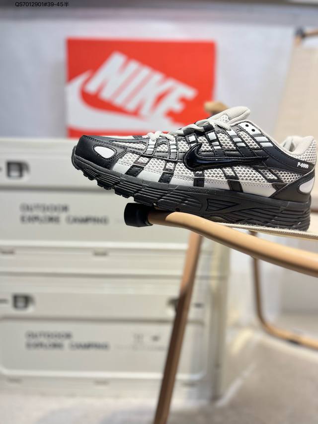 Nike P-6000 Laser Blue Retro Tech Personalized Sports Dad Shoes.The Shoe Feature