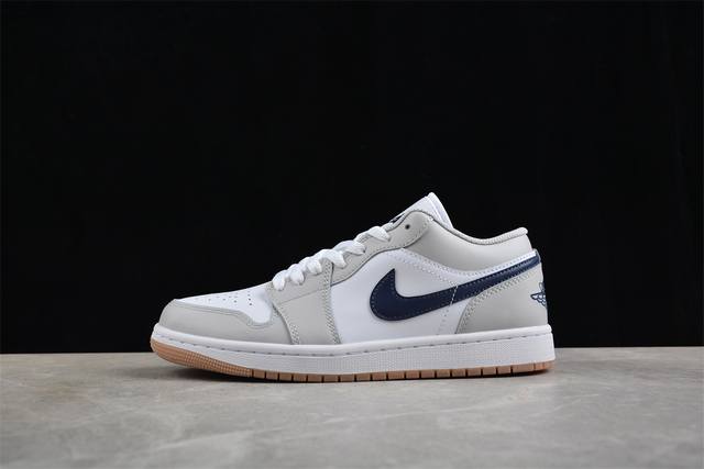 Cj Edition Pure Original Air Jordan 1 Low Aj1 Joe 1 Latte Blue Swoosh Low-Top Cu