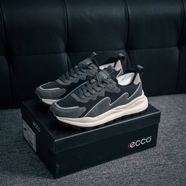 Core Private Ecco Love Step Men's Casual Sports Shoes Thick-Soled Agan Shoes Ret