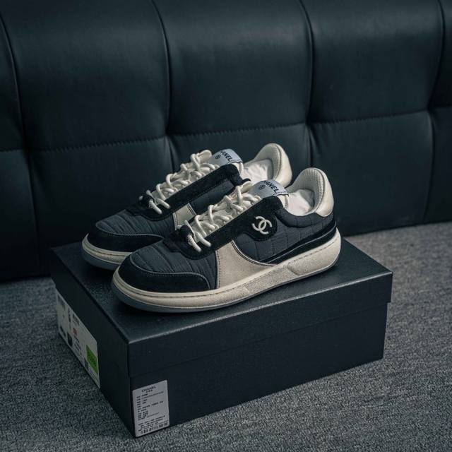 Core Private Overseas Version C5 Chanel Chanel Wool Tweed Skate Shoes Exclusive