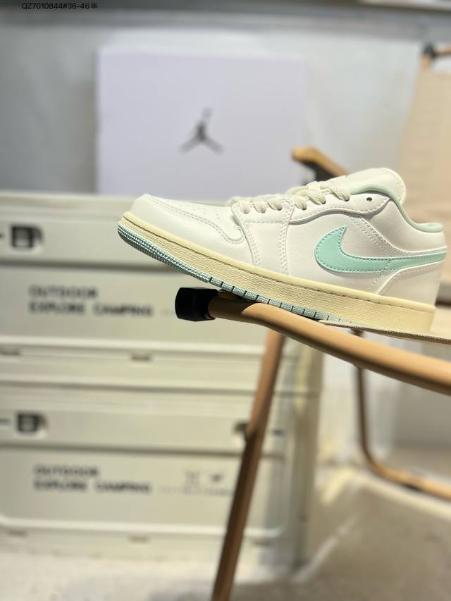 Company-Grade Top-Grain Leather Jordan Air Jordan 1 Low Aj1 Low-Top Basketball S