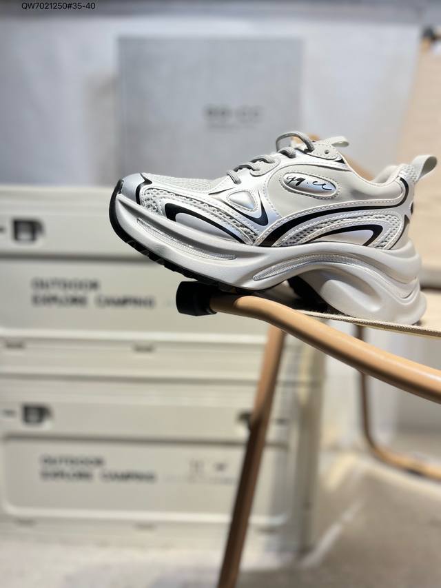 Gg-Cc Chunky Low White Deer Same-Style Unique Planet New Ggcc Low-Top Retro Thic