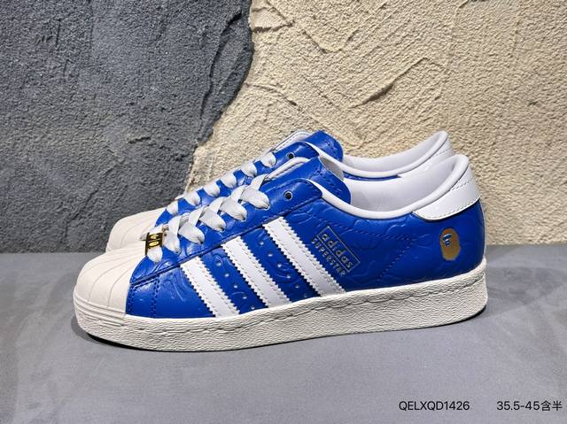 New Arrival Real-Life Photos Bape X Adidas Superstar Jr2702 Shell-Toe Casual Ska