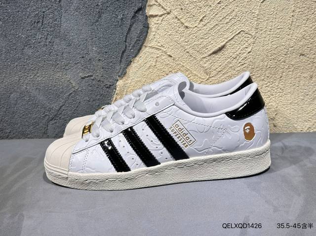 New Arrival Actual Photos Bape X Adidas Superstar Jr2702 Shell-Shaped Casual Ska