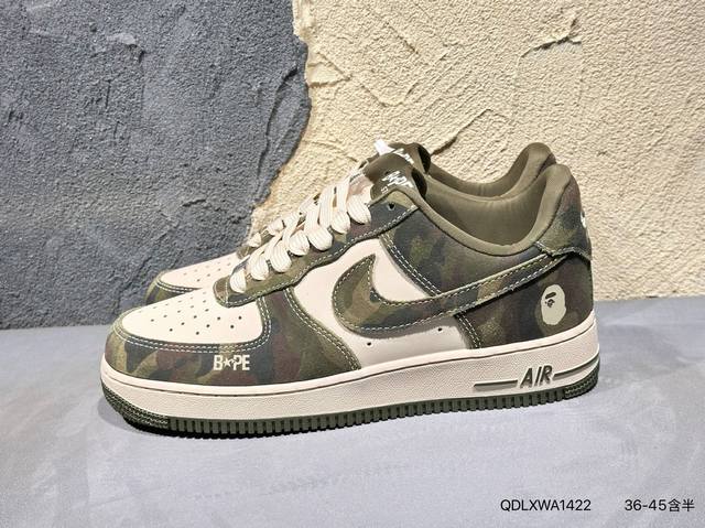 Company-Grade Top-Grain Leather Supreme X Jordan Air Jordan 1 Low Aj1 Low-Top Se