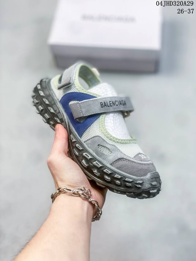 Balenciaga Luxury Retro Sandals Balenciaga Durian Sole Sandals Balenciaga 2024 N