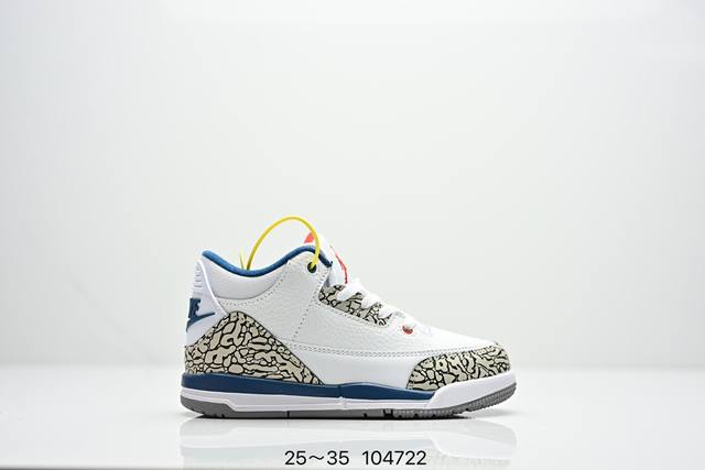 Kids' Air Jordan 3 Retro Replica White Cement Aj3 Jordan 3Rd Generation Aj3 Jord