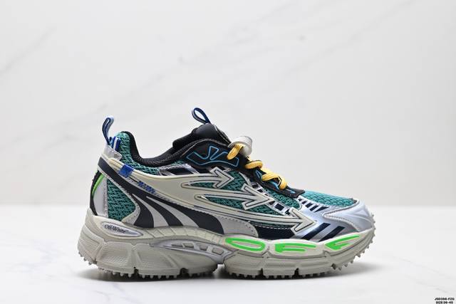 Corporate Off-White Ow Be Right Back Round Toe Lace-Up Low-Top Lifestyle Casual