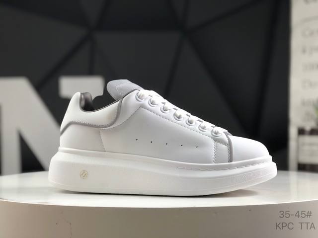 Italian Luxury Brand-Alexander Mcqueen Oversized Sneakers Low-Top Fashion Thick-