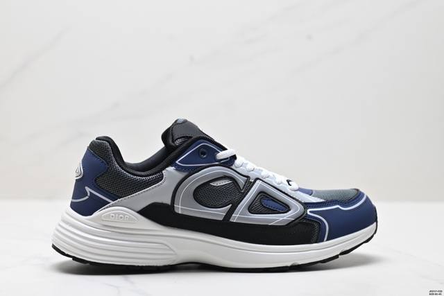 Genuine Dior B30 Mesh Fabric Thick-Soled Lace-Up Casual Low-Top Sports Shoes For