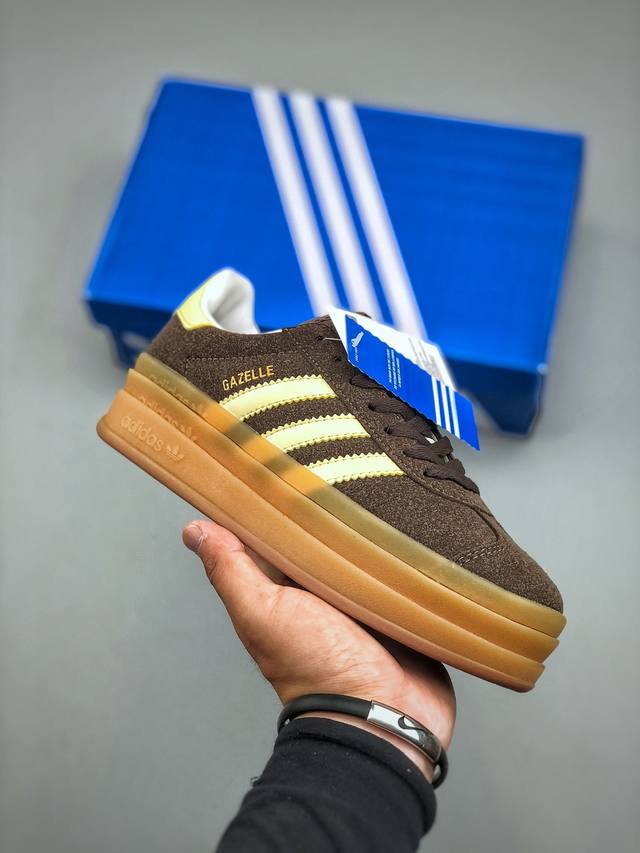 adidas Originals Gazelle Indoor Low-Top Three-Layer Sole, Wear-Resistant Thic