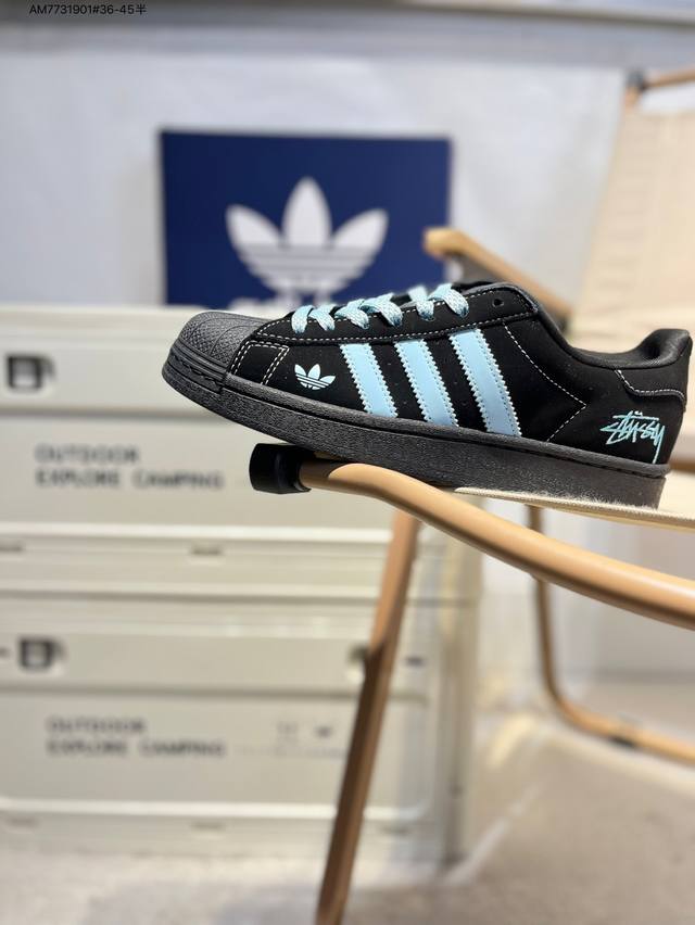 Stussy X Adidas Originals Superstar Classic Color Classic Shell Head Official We