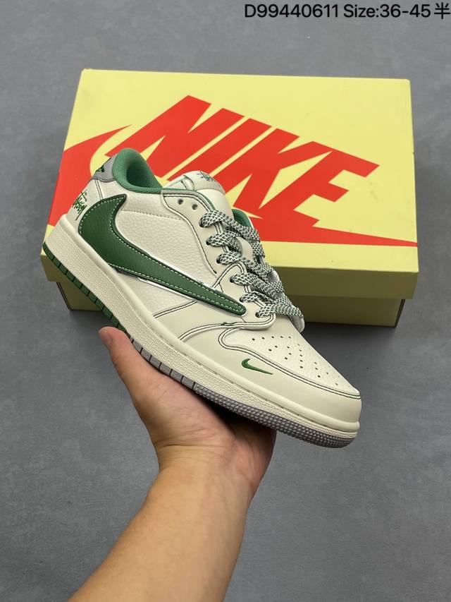 C Corporate Nike Air Jordan 1 X Travis Scott Aj1 Inverted Hook Joe One Inverted