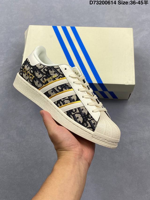 Adidas Originals Superstar Shell Toe 'Diy' Series Low-top Classic All-match Casu