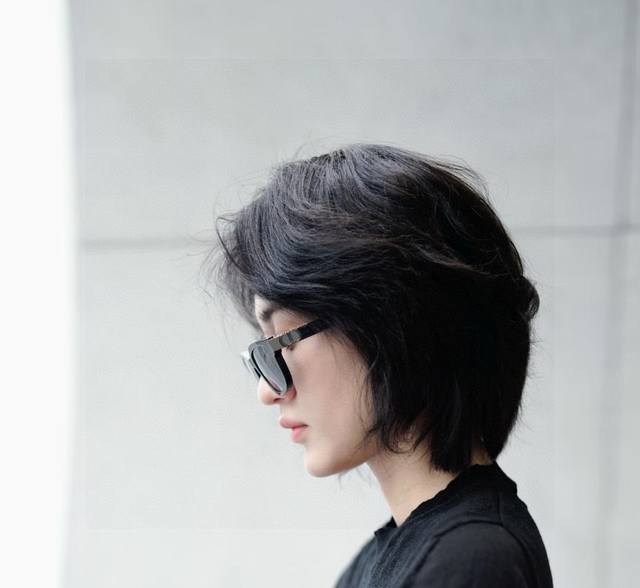 Prada Prada hairpin patent leather triangle