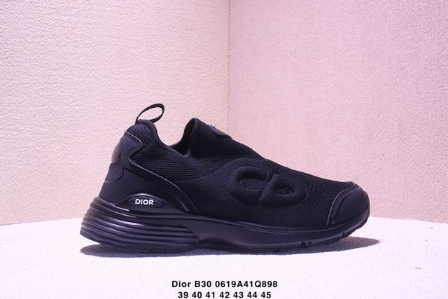genuine Dior B30 mesh fabric thick-soled lace-up casual low-top sports shoes for