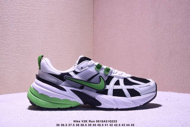 Nike V2K Run round toe comfortable wear-resistant breathable low-top casual runn