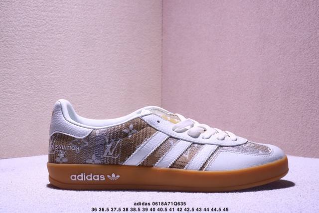Adidas Dexun Shoes "Lv Joint-Khaki Jeans" high-end custom factory pure original