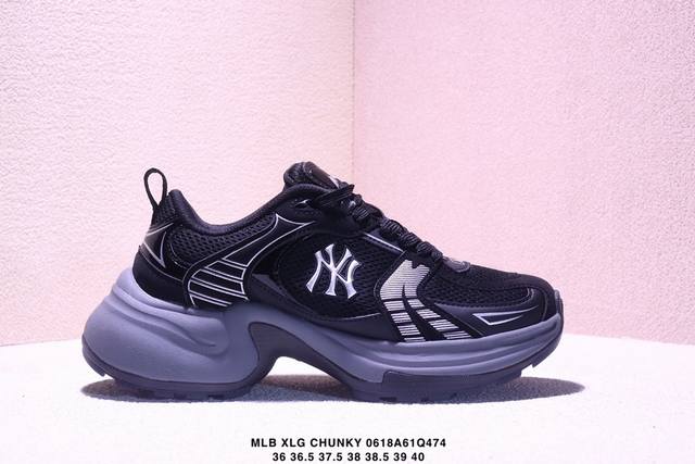 Mlb Xlg Chunky New York Yankees trendy and fashionable thick-soled sports shoes