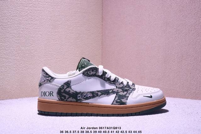 Authentic Aj1 Travis Scott x Air Jordan 1 "Reverse Mocha" Aj1 Joe 1 Ts joint rev