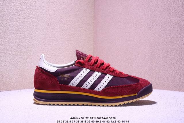 Corporate-level Adidas Adidas Sl 72 Rtn clover retro casual running shoes casual