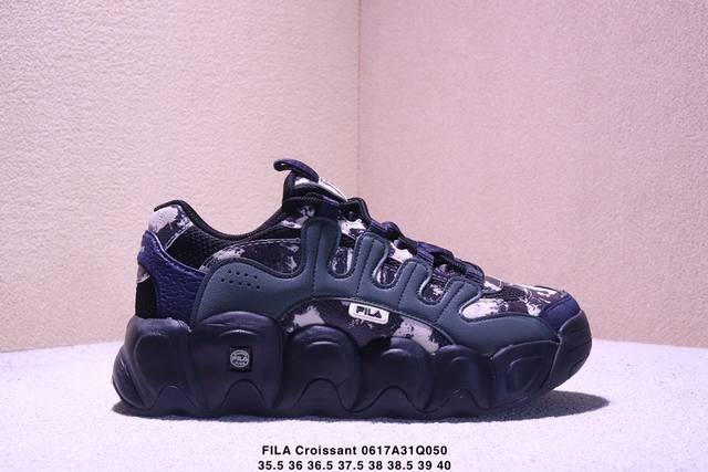 Corporate-level Fila Croissant We fleece fabric synthetic leather non-slip and w